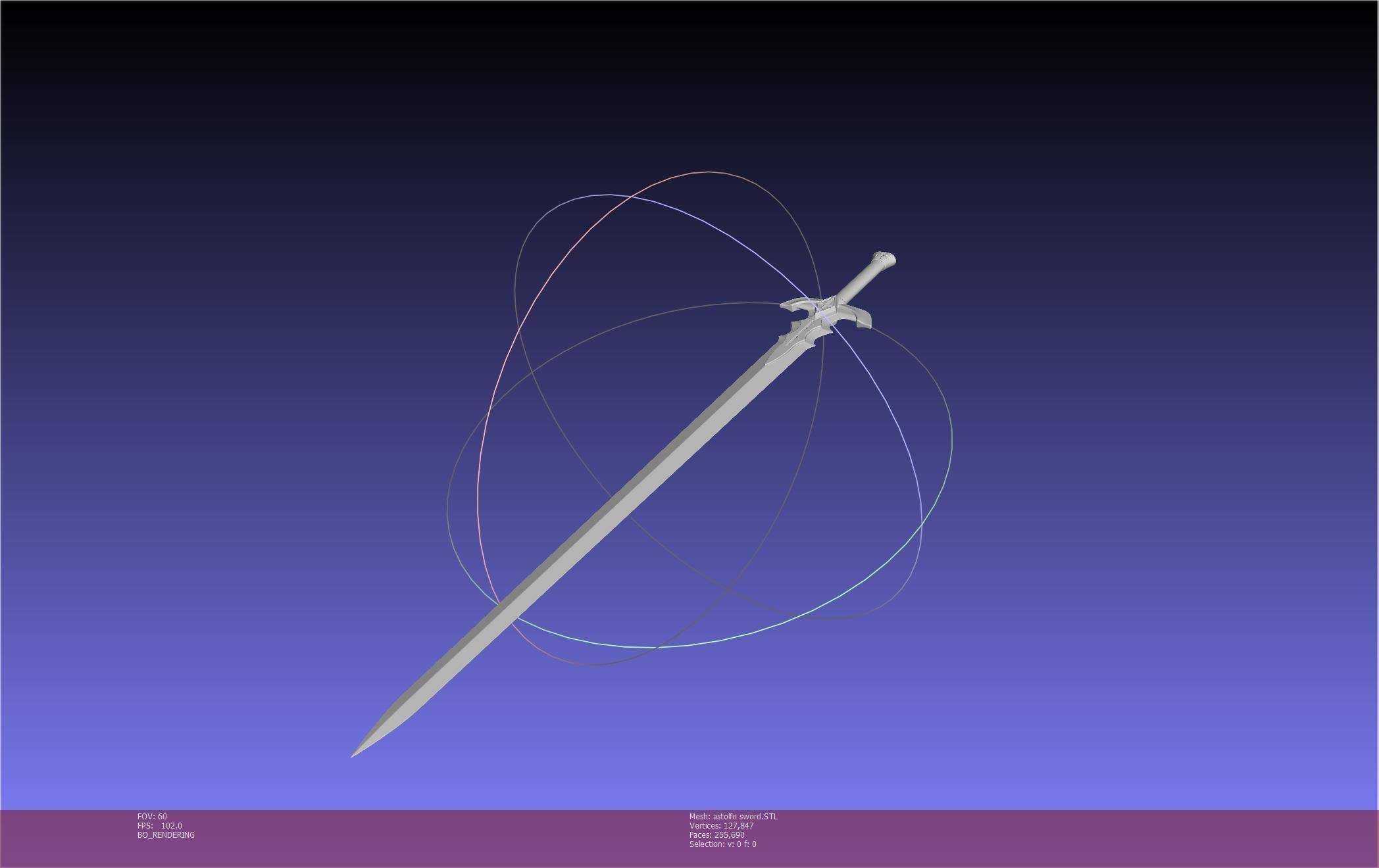 Fate Astolfo Sword Printable Assembly 3D print model_38