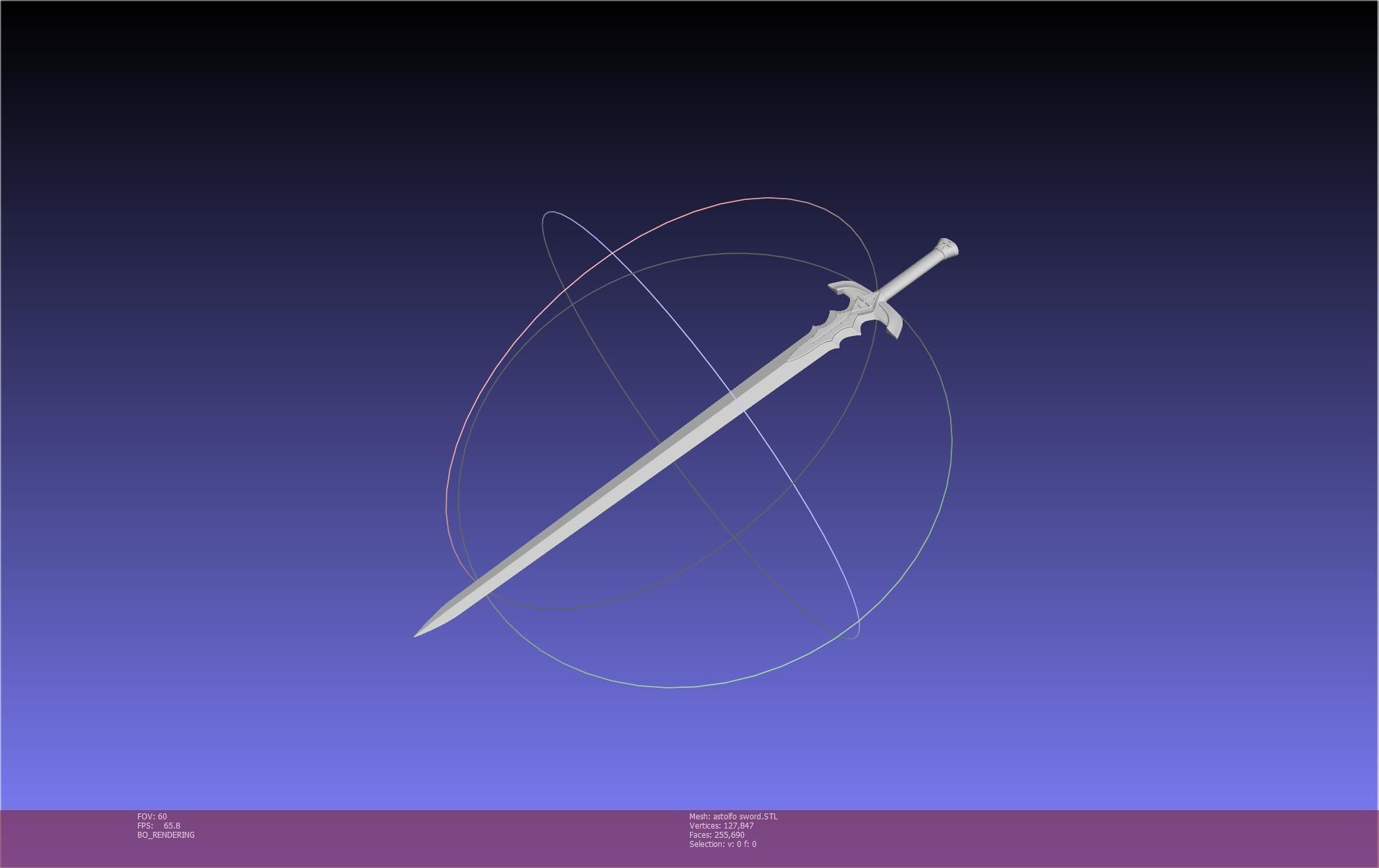 Fate Astolfo Sword Printable Assembly 3D print model_50