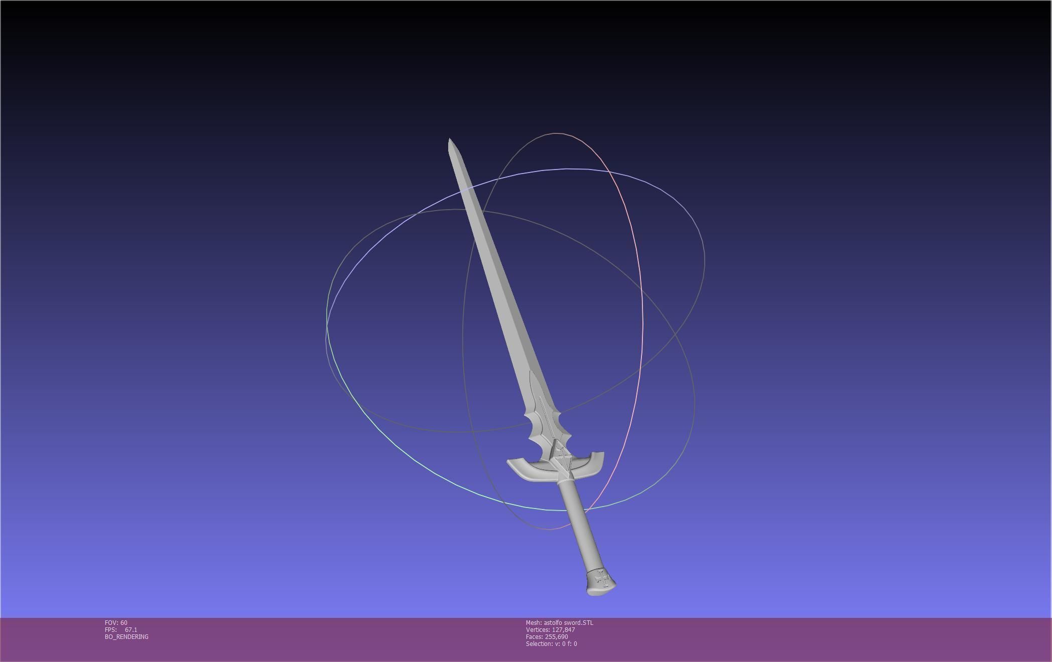 Fate Astolfo Sword Printable Assembly 3D print model_41