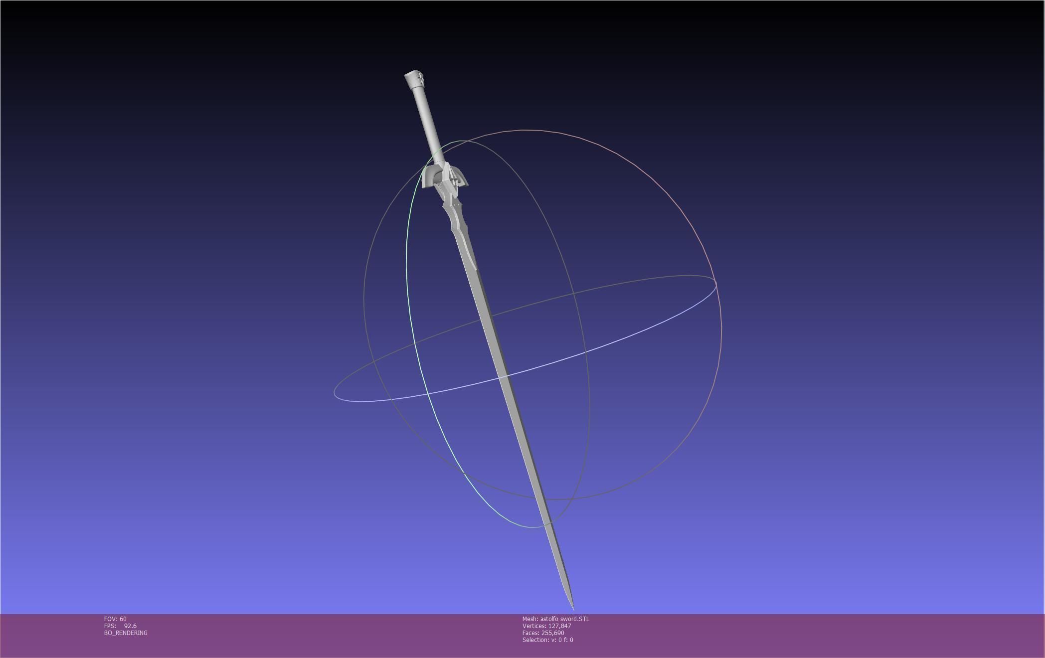 Fate Astolfo Sword Printable Assembly 3D print model_24