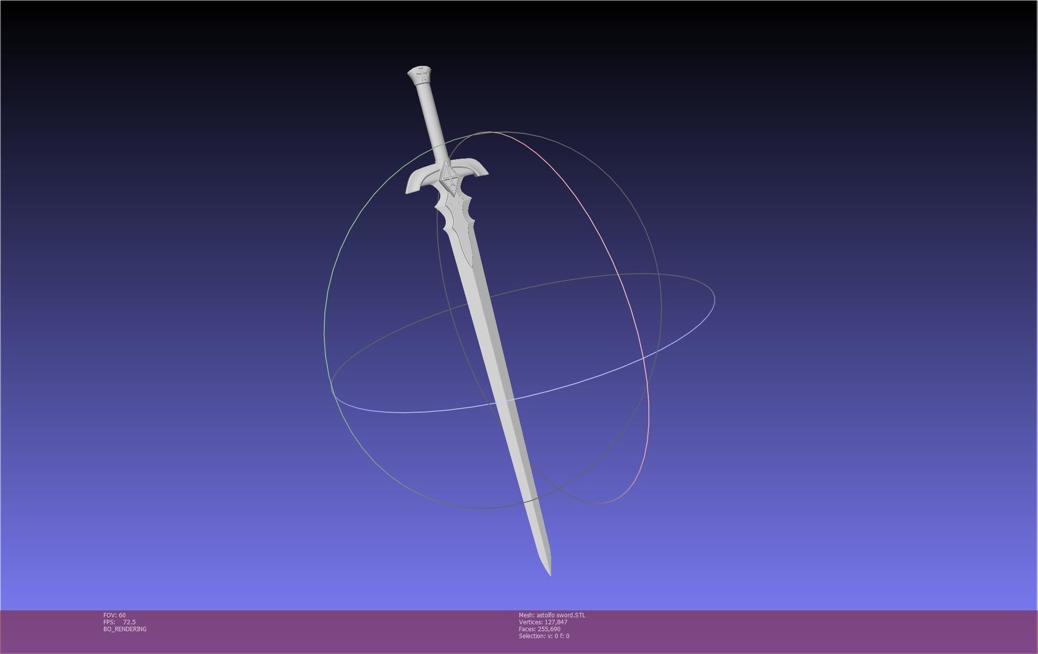 Fate Astolfo Sword Printable Assembly 3D print model_23