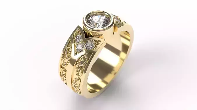 Ring 0256 size 14-0 3D print model