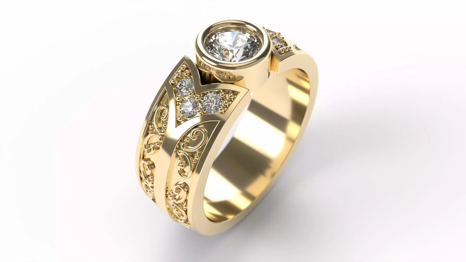 Ring 0256 size 14-5 3D print model
