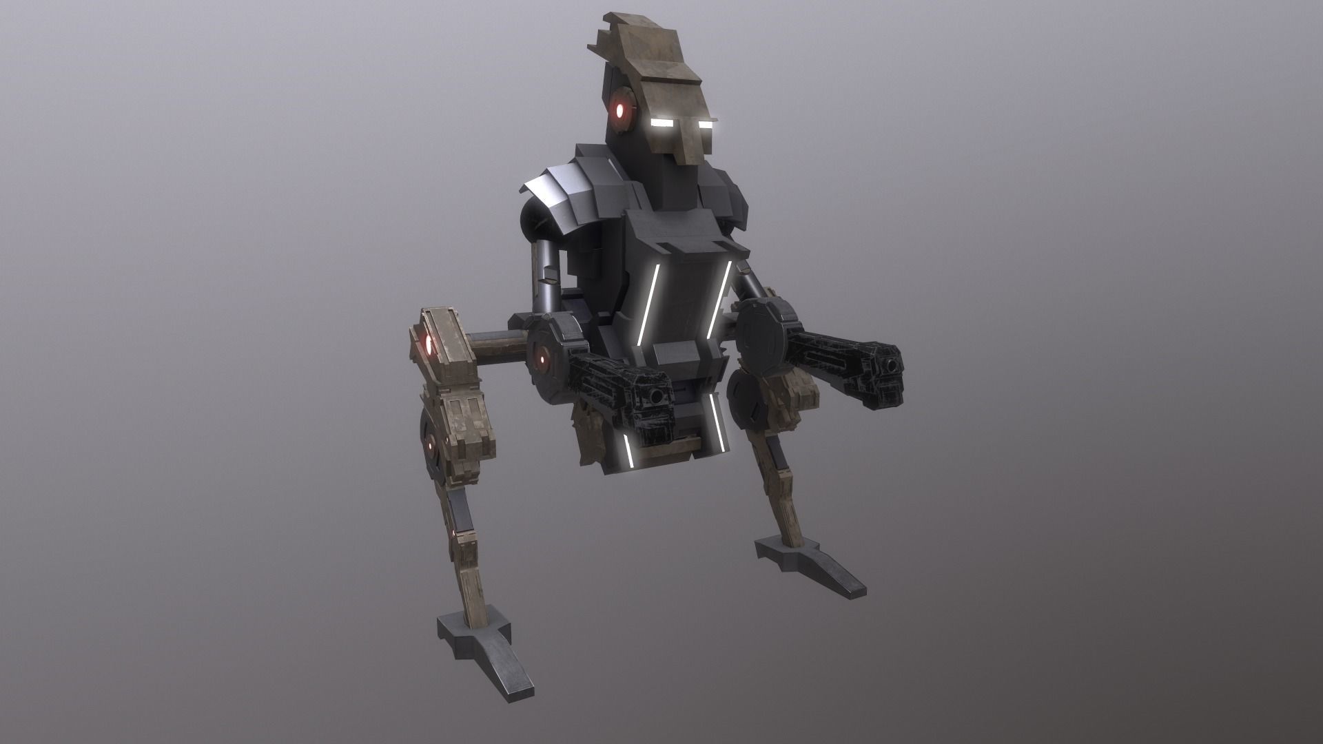 Cave Robot 3D model_1