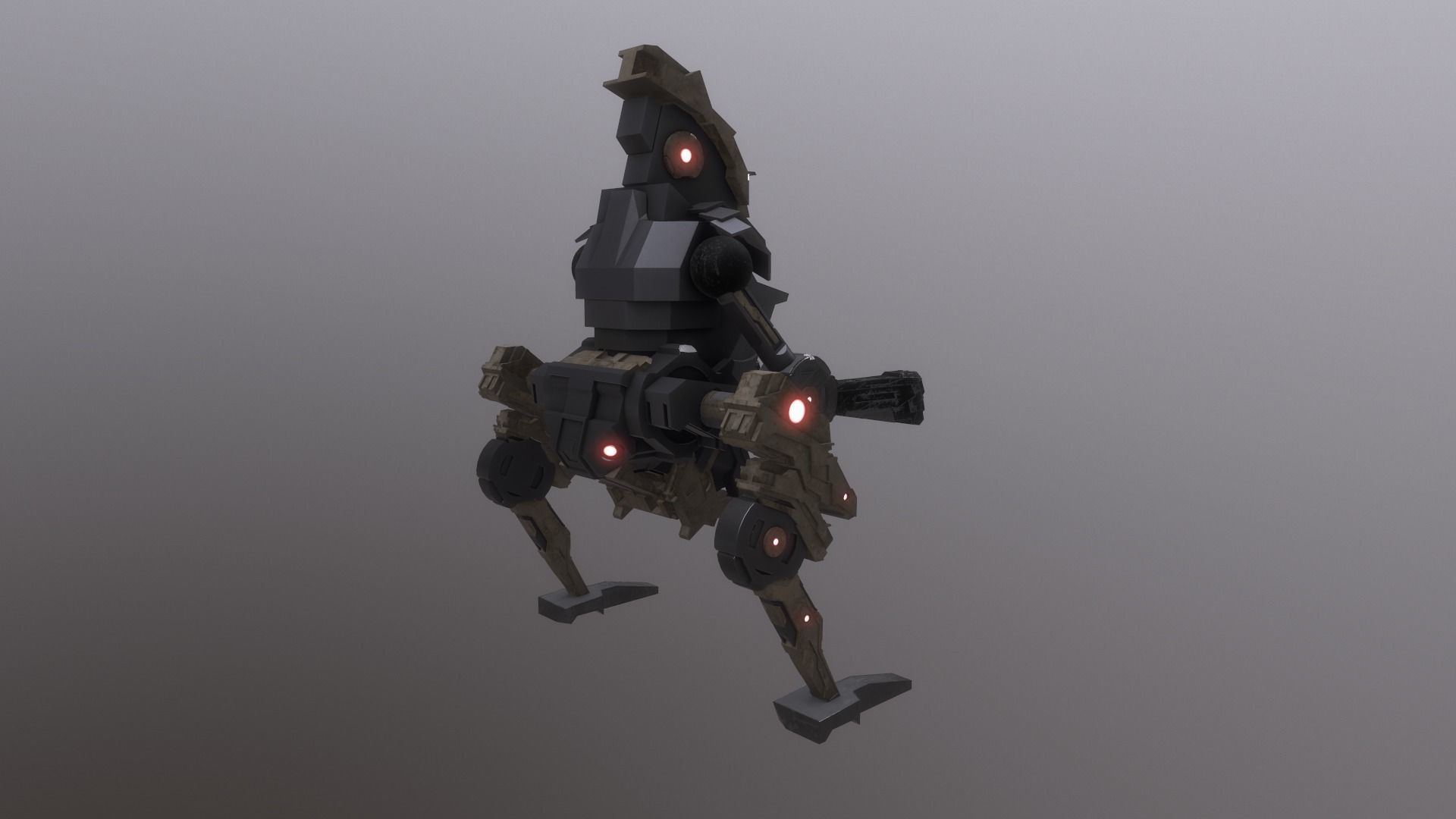 Cave Robot 3D model_2