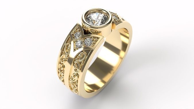 Ring 0256 size 15-0 3D print model