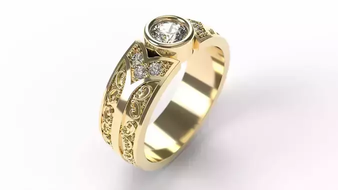 Ring 0256 size 16-5 3D print model