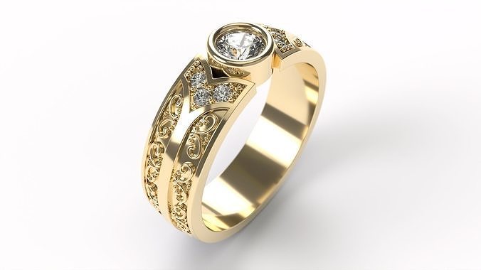 Ring 0256 size 18-0 3D print model