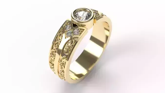 Ring 0256 size 18-0 3D print model