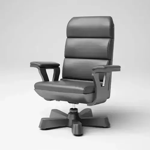 Gray leather office chair 13 am5