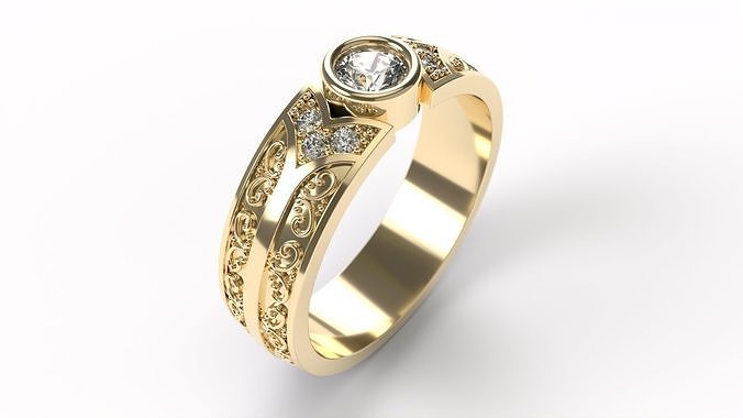 Ring 0256 size 19-0 3D print model