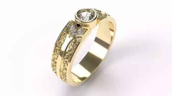 Ring 0256 size 19-5 3D print model