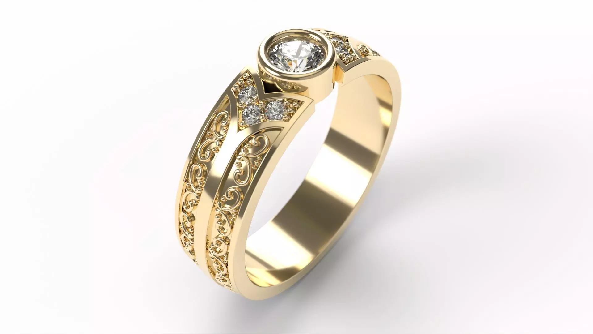 Ring 0256 size 19-5 3D print model_0