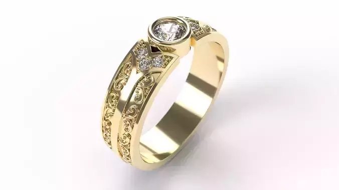 Ring 0256 size 20-0 3D print model