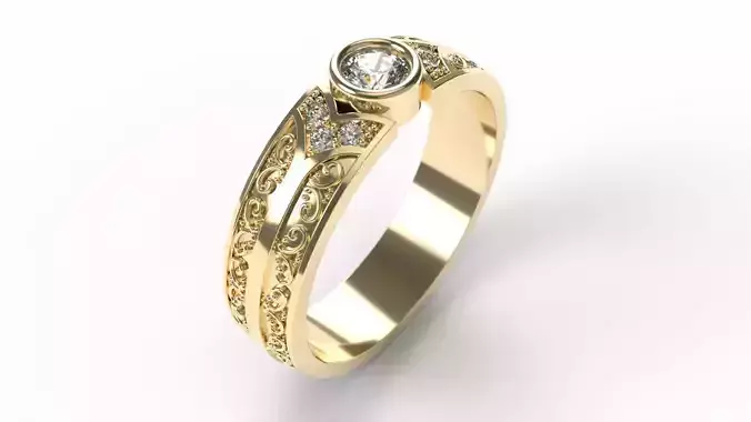 Ring 0256 size 21-0 3D print model
