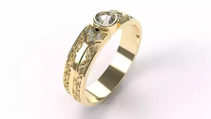 Ring 0256 size 22-5 3D print model
