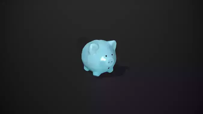 Blue Piggy Bank