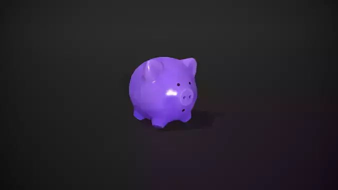 Purple Piggy Bank
