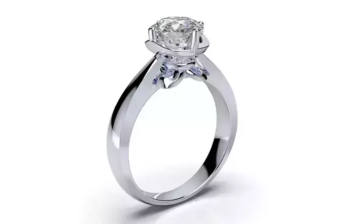 Engagement Ring Design Diamond Ring-CC110 3D print model