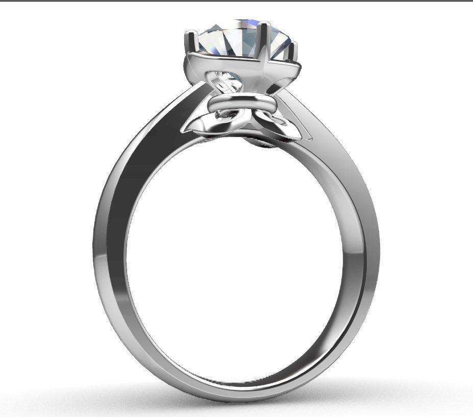 Engagement Ring Design Diamond Ring For MediaCC110 3D model CGTrader