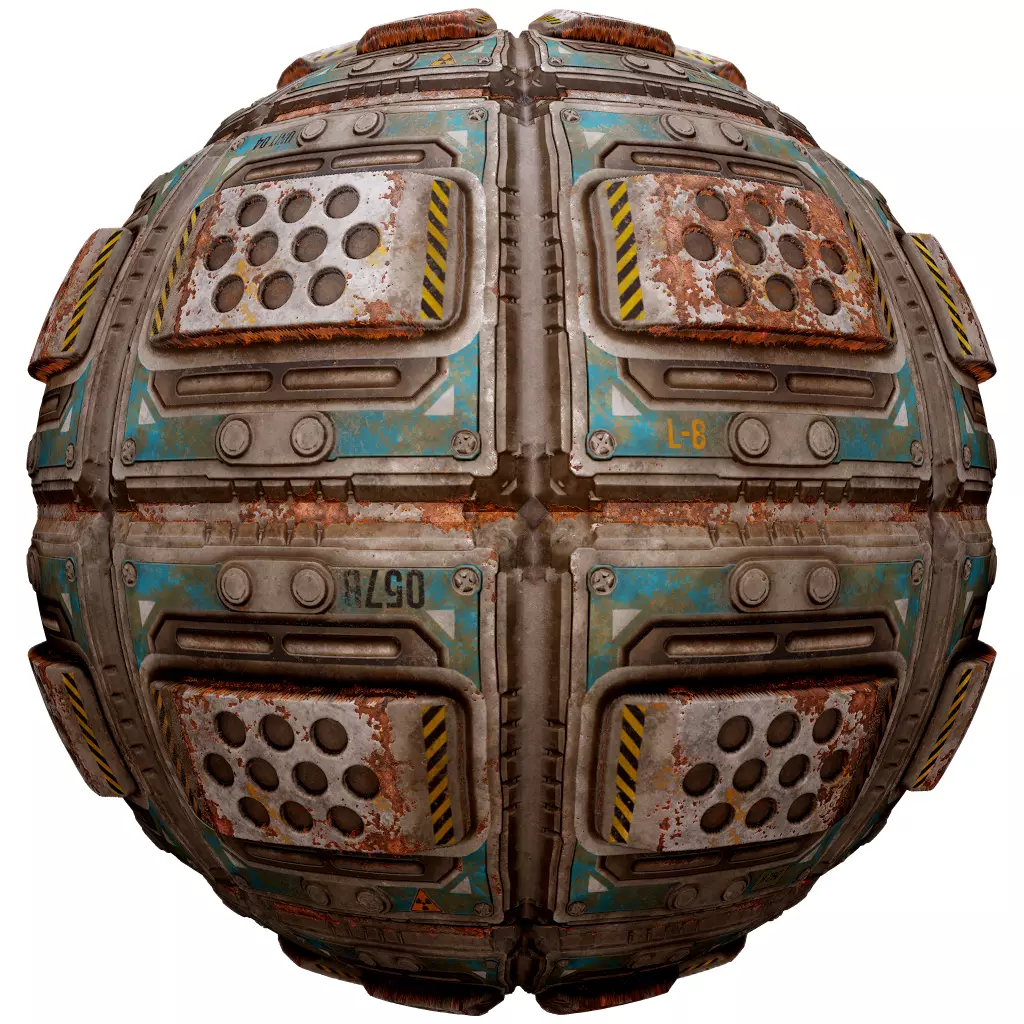 PBR Seamless Sci-Fi Texture 49 Low-poly 3D model