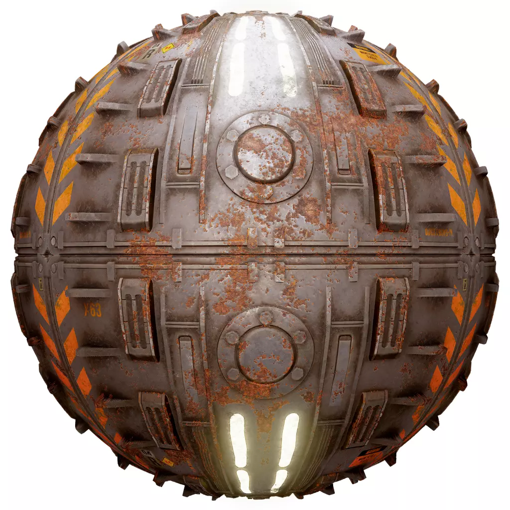 PBR Seamless Sci-Fi Texture 55 Low-poly 3D model