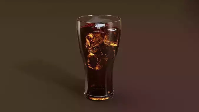 Drink Glass - Coke With Ice
