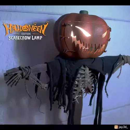Scarecrow Lamp - Halloween edition