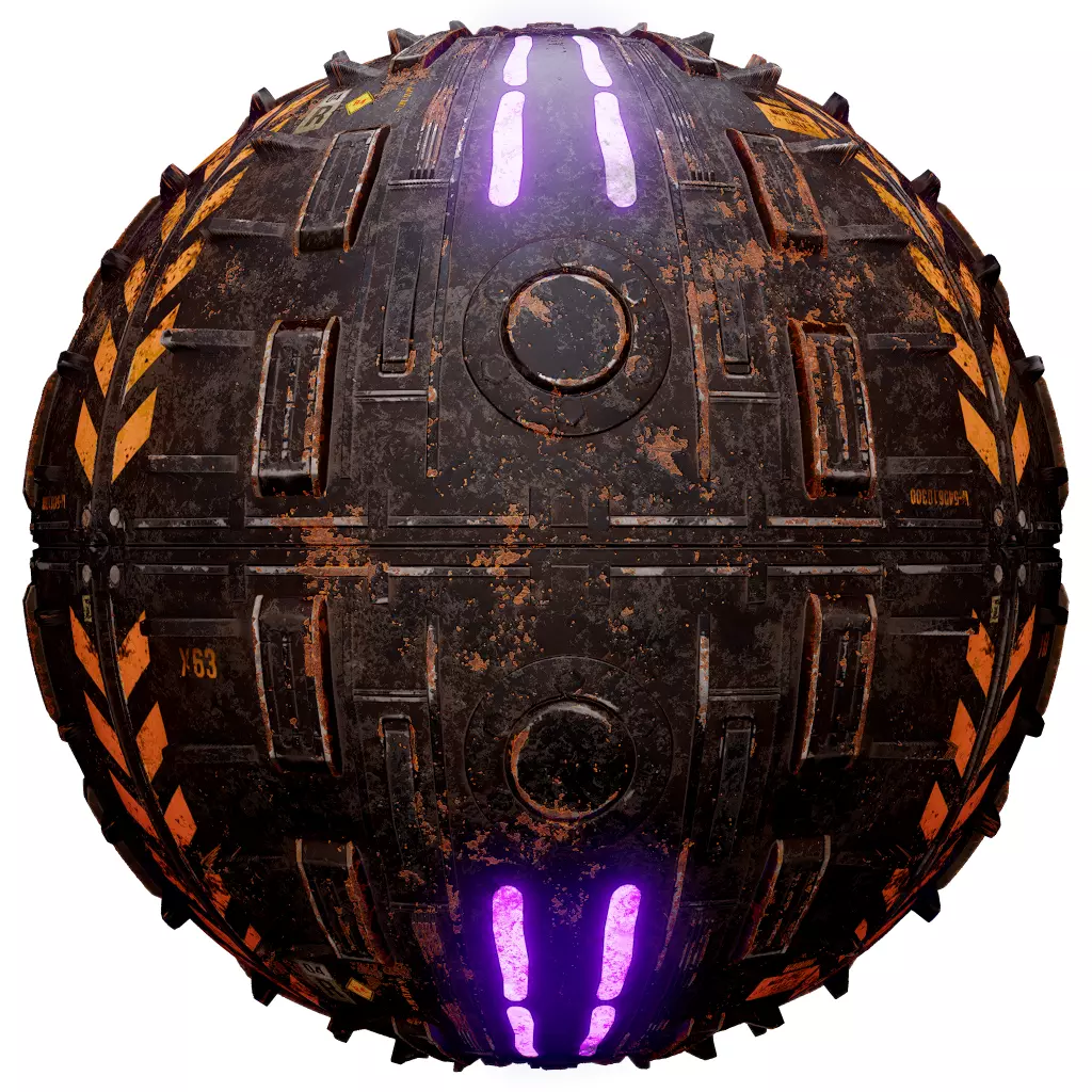 PBR Seamless Sci-Fi Texture 59 Low-poly 3D model