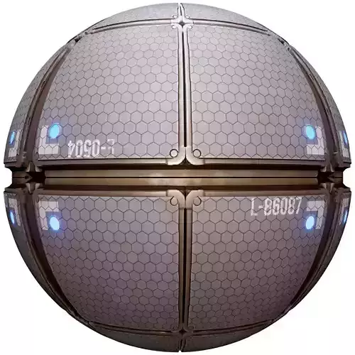 PBR Seamless Sci-Fi Texture 60 Low-poly 3D model