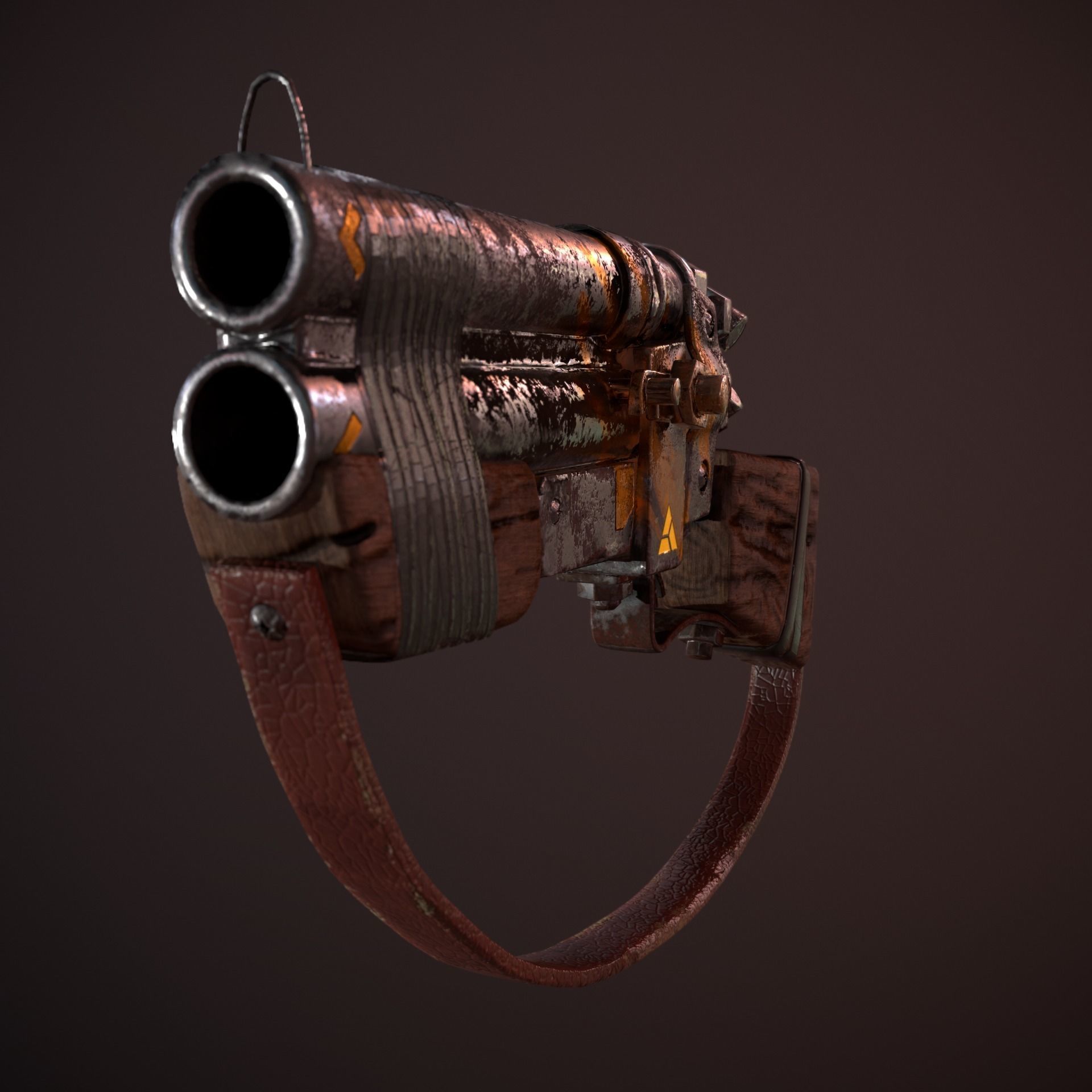 Stylize Shotgun 3D model_4