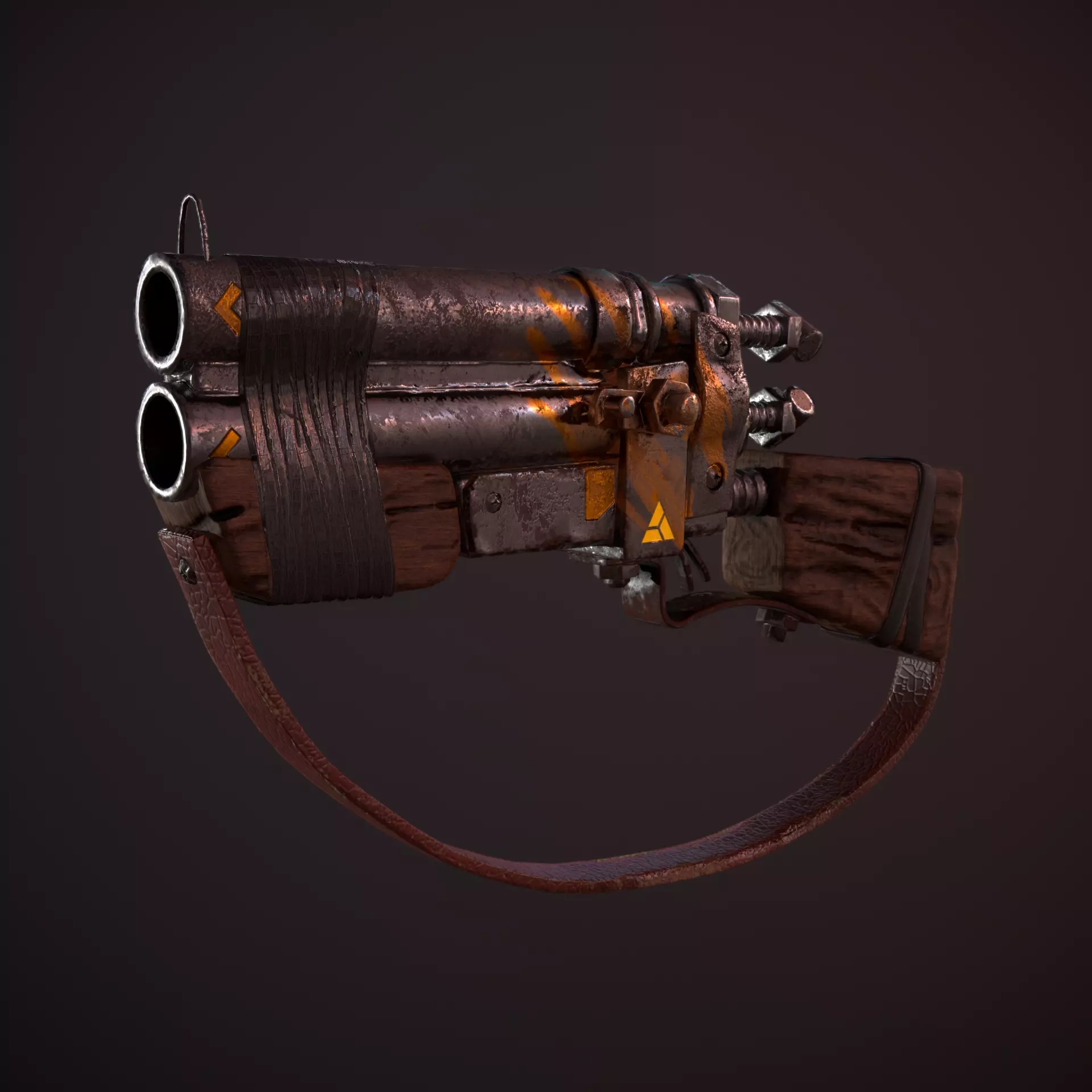 Stylize Shotgun 3D model_0