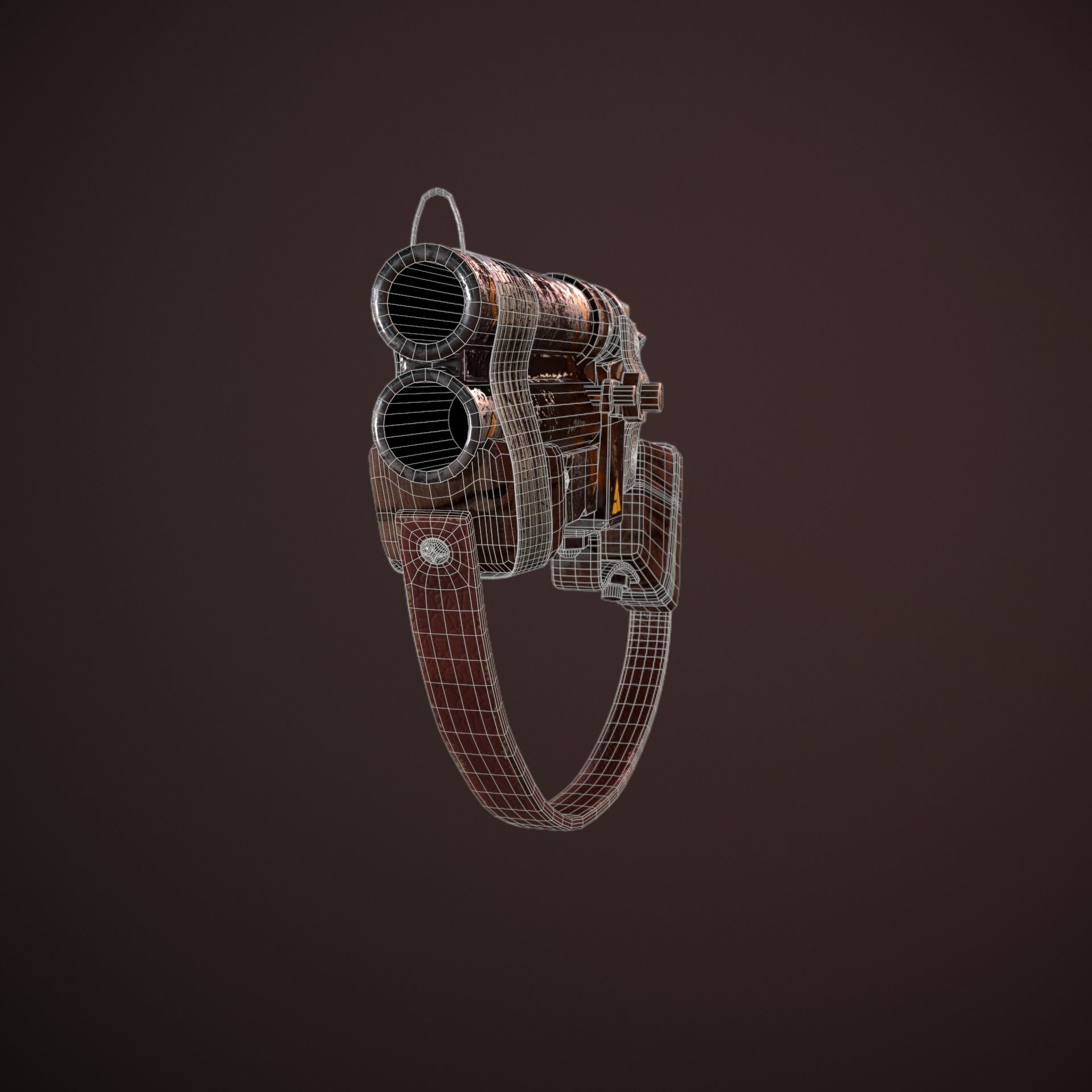 Stylize Shotgun 3D model_13