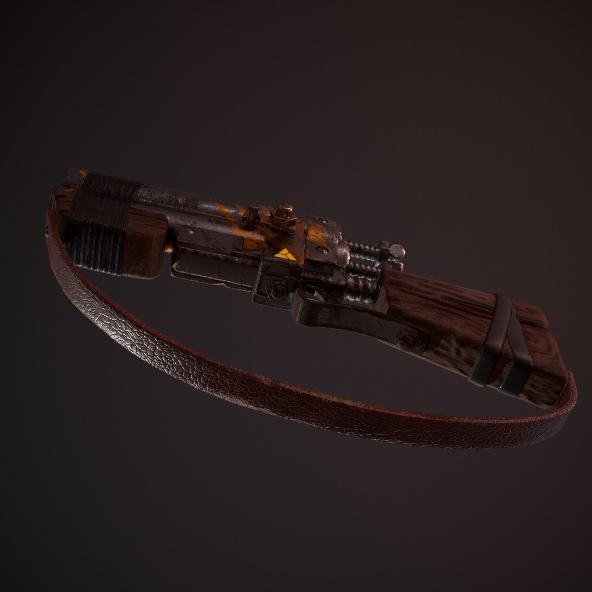 Stylize Shotgun 3D model_10