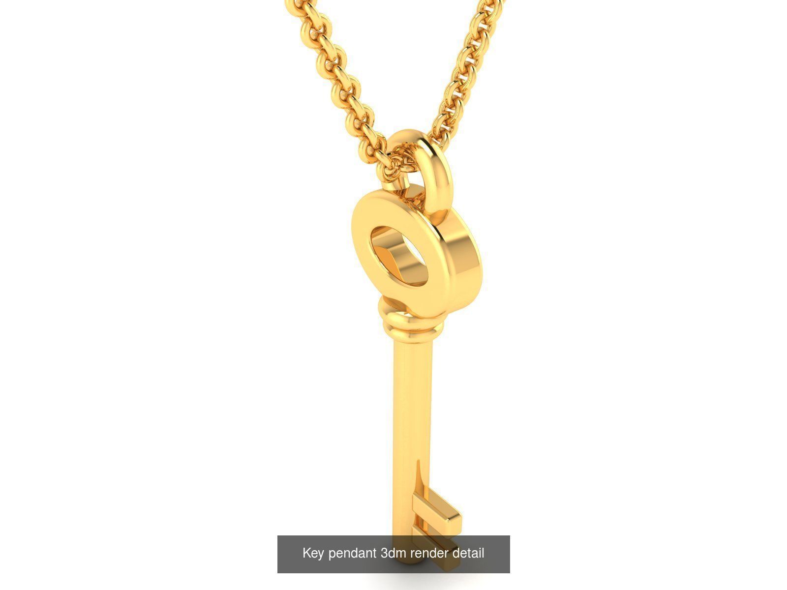 5 Women key pendant 3dm render detail 3D Model Collection_2