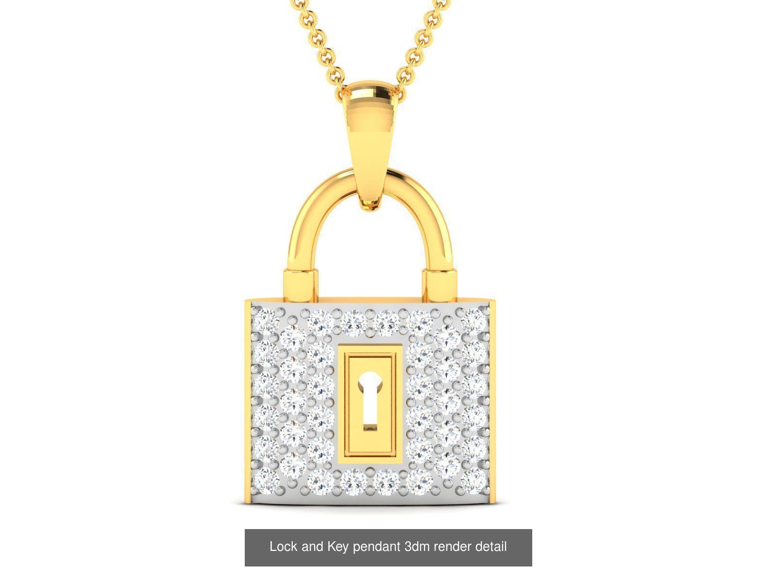 5 Women key pendant 3dm render detail 3D Model Collection_5