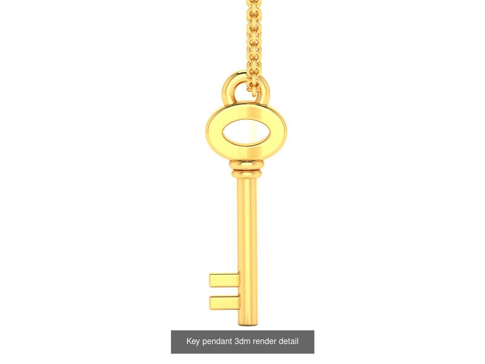 5 Women key pendant 3dm render detail 3D Model Collection_4
