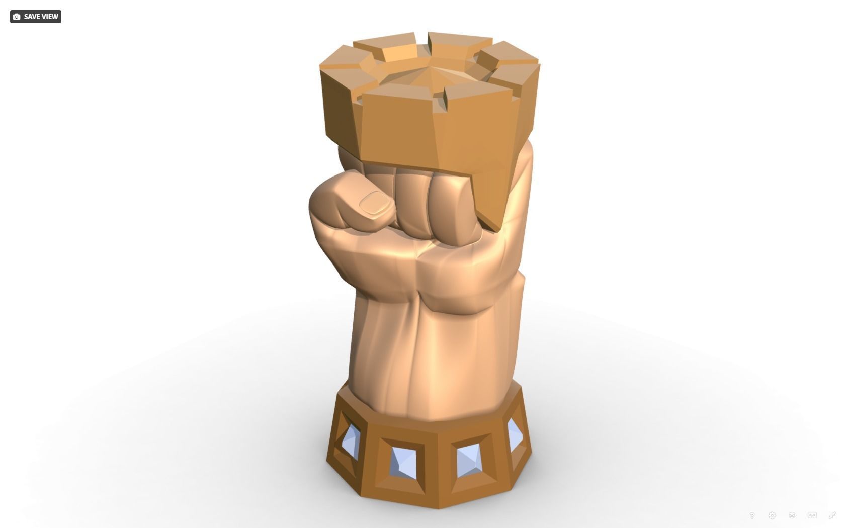 Rook figurine 3D print model