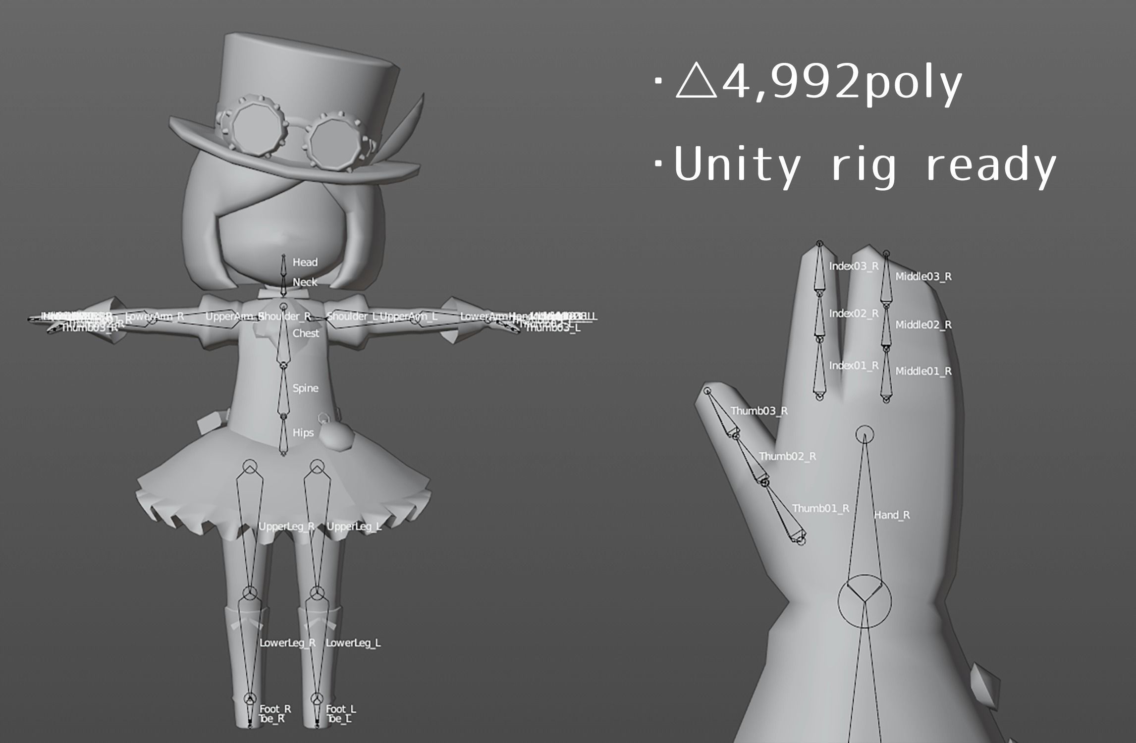lopo-san Steampunk-B Low-poly 3D model_6