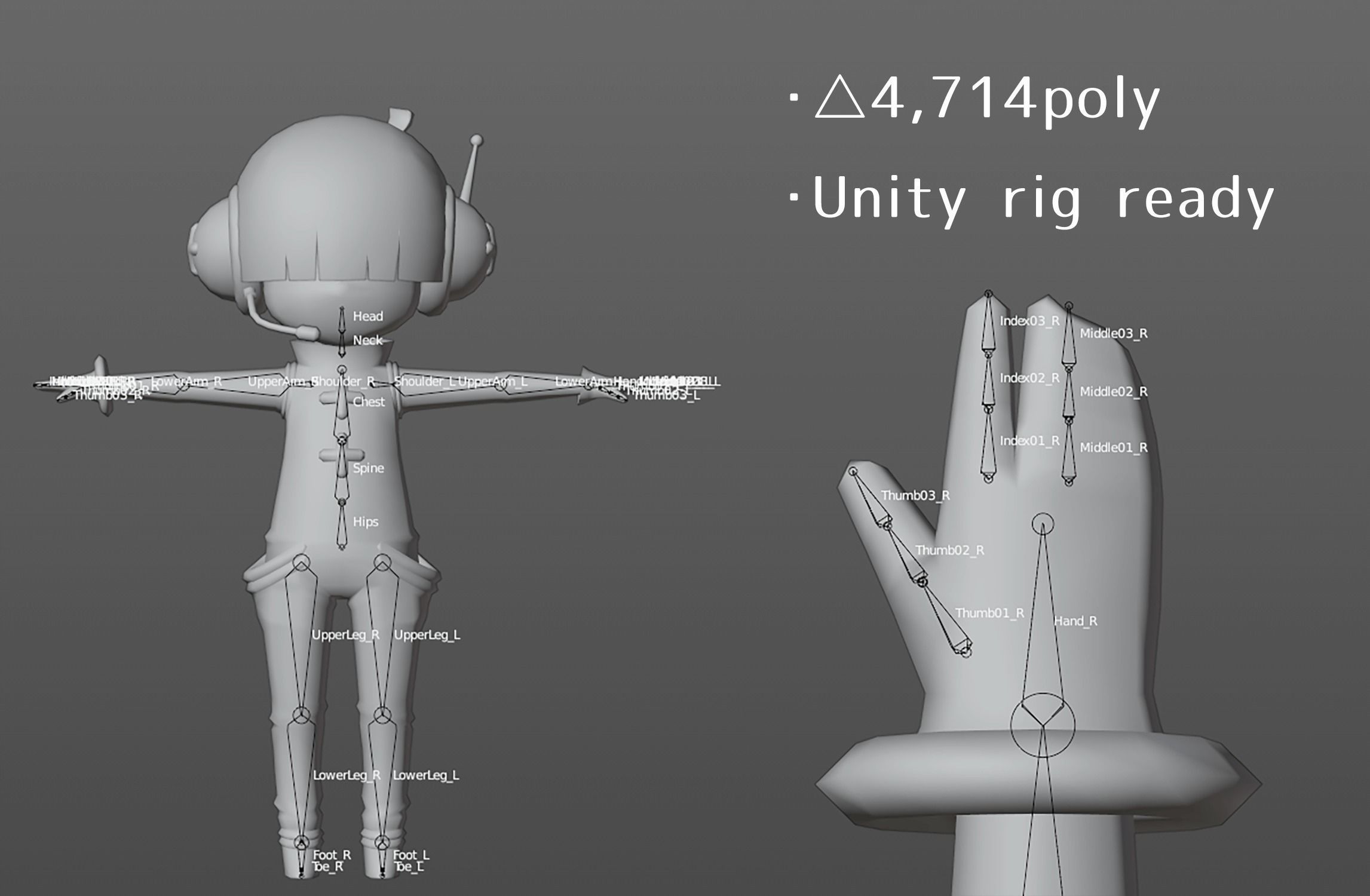 lopo-san Neon-A Low-poly 3D model_6