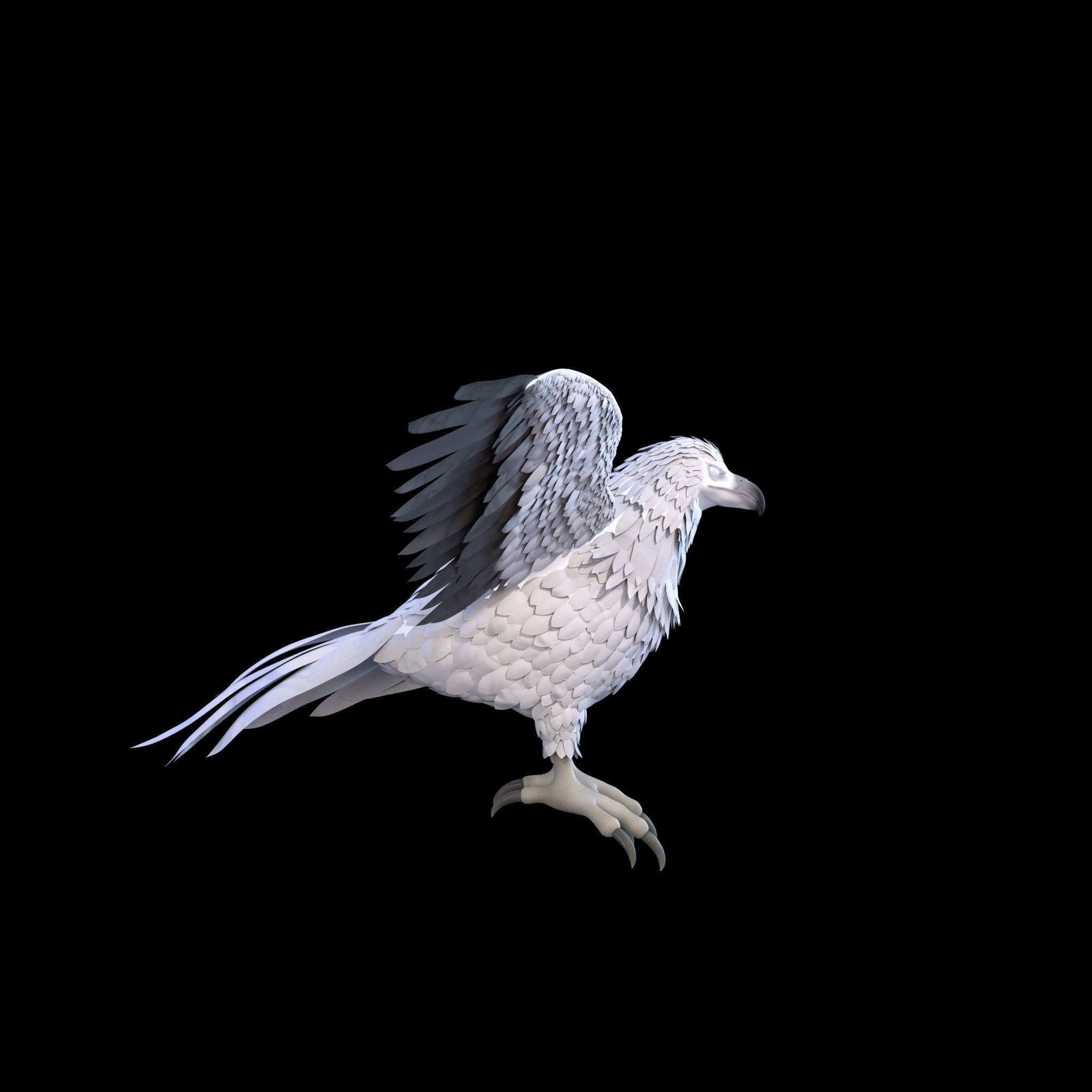 Eagle RIG 3D model_1
