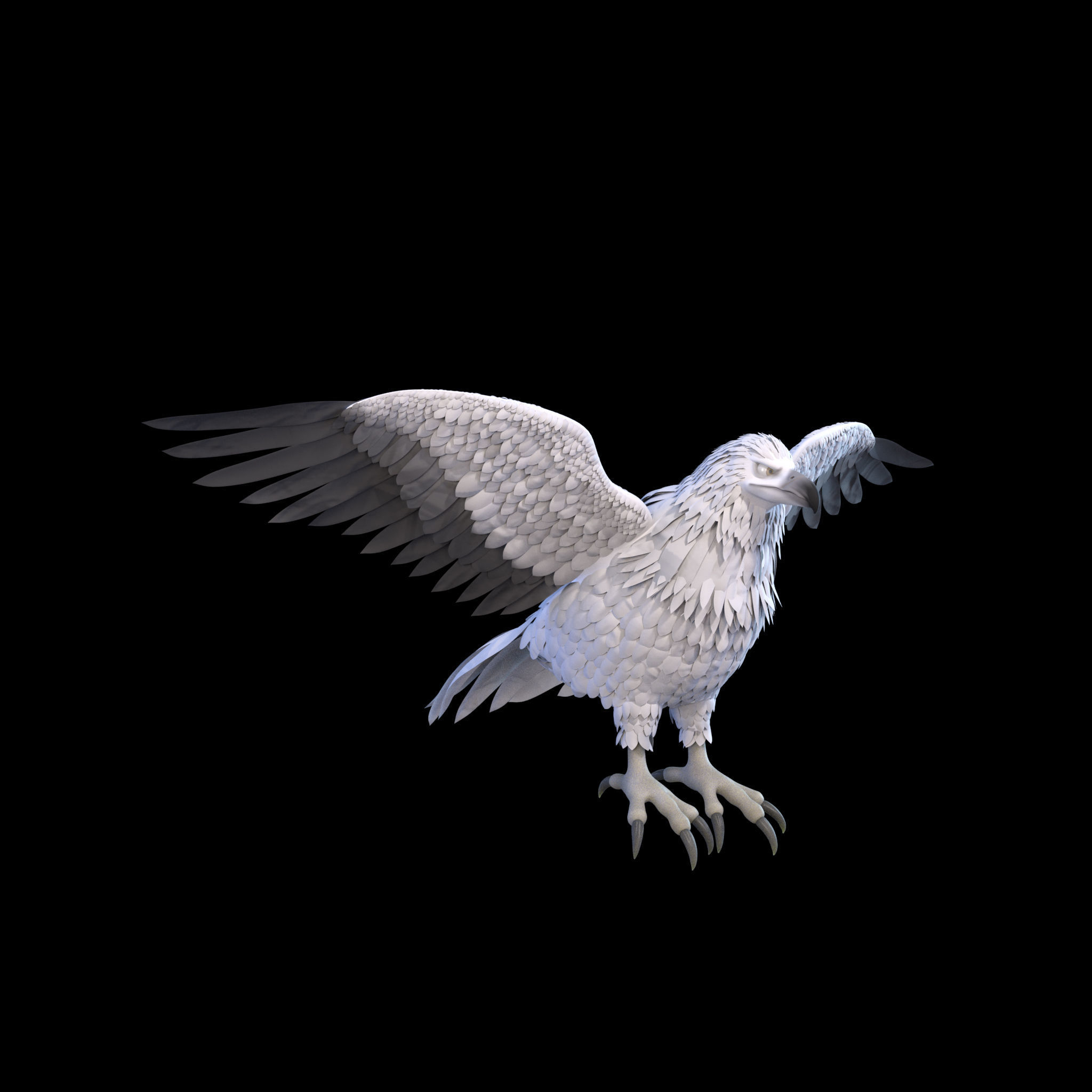 Eagle RIG 3D model_2