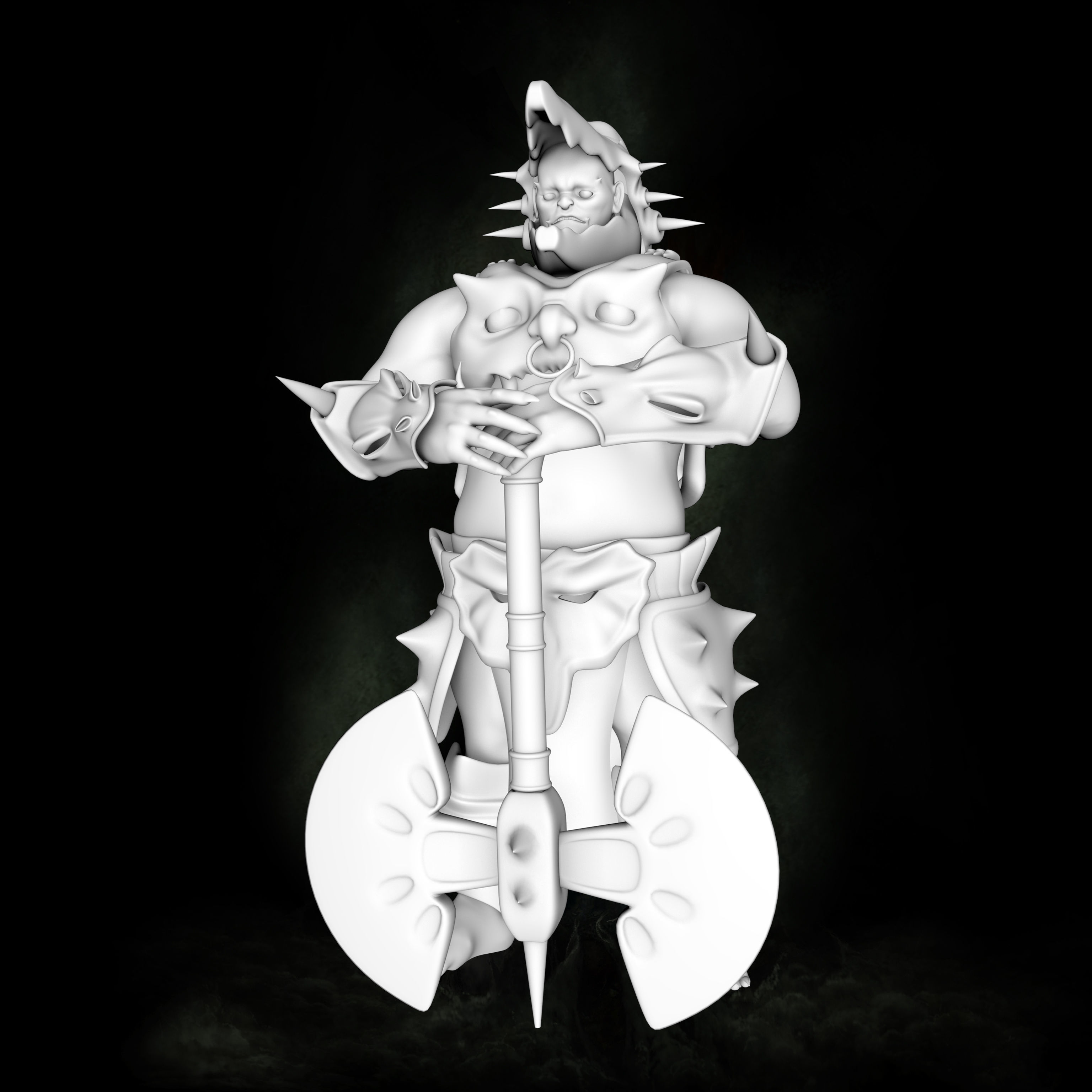 Crocodile Orc 3D model_1