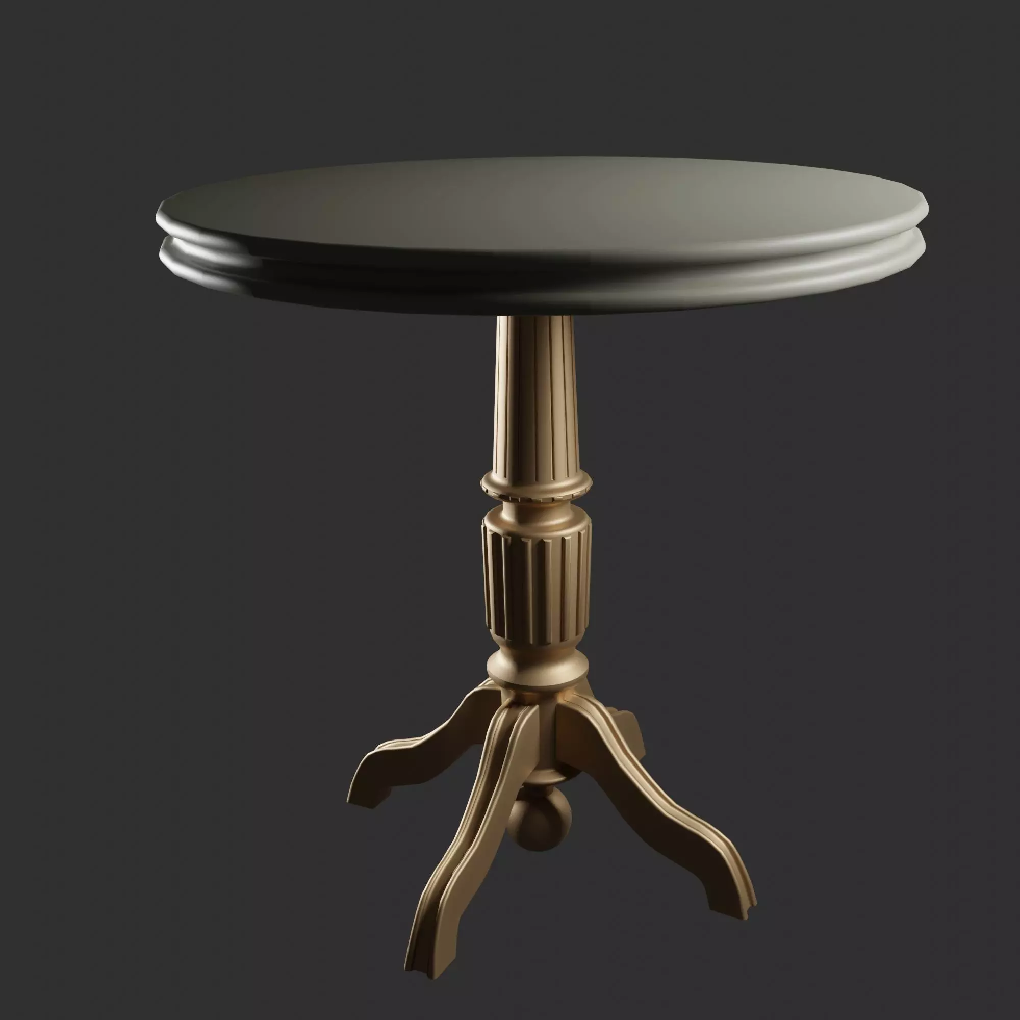 Circle vintage table Free 3D model