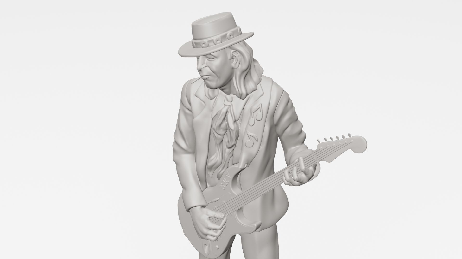 Stevie Ray Vaughan - 3D printable 3D print model_8