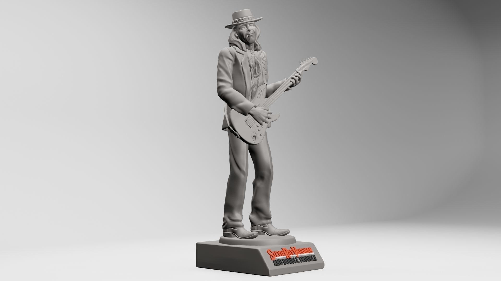 Stevie Ray Vaughan - 3D printable 3D print model_7
