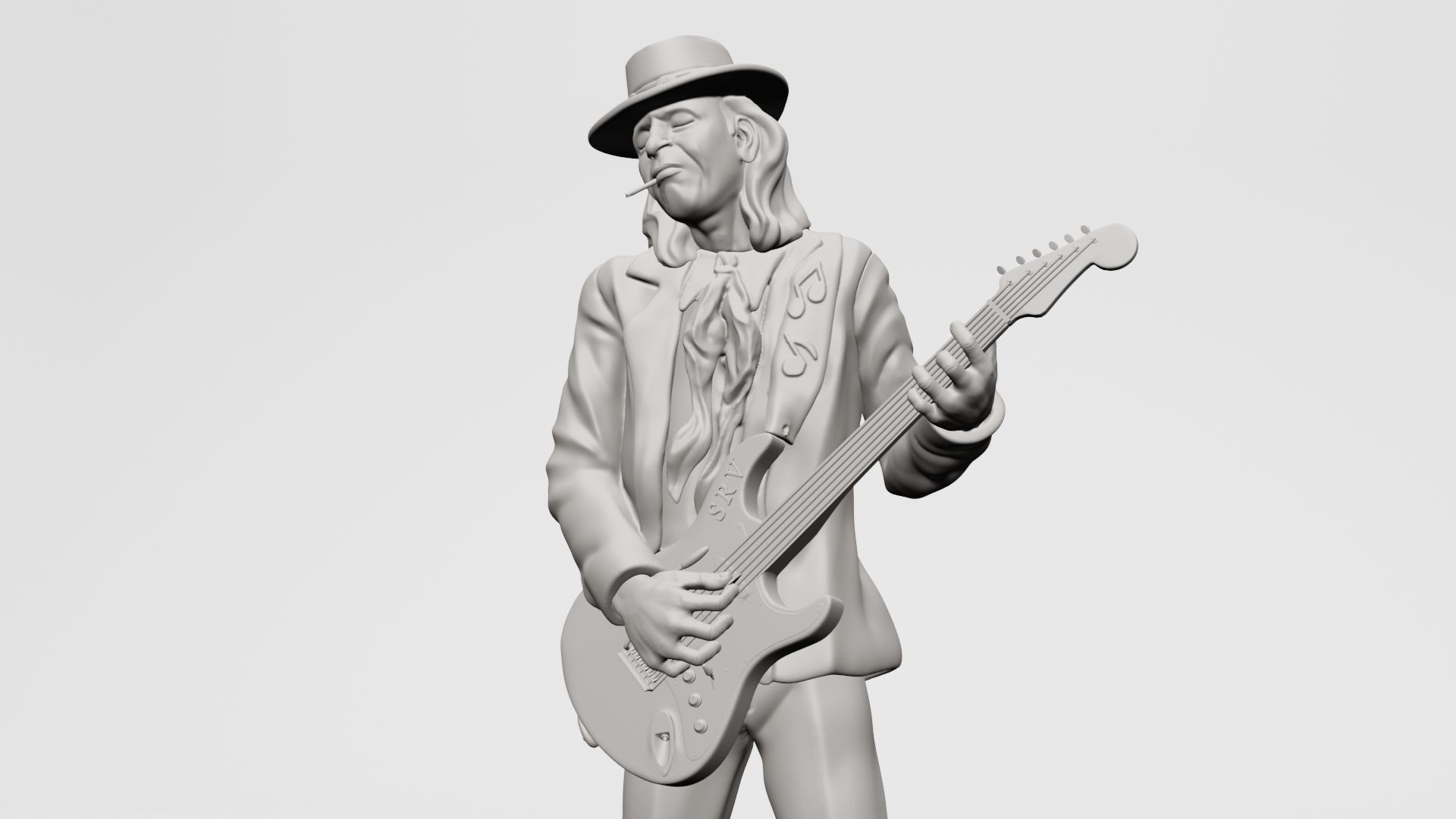 Stevie Ray Vaughan - 3D printable 3D print model_3
