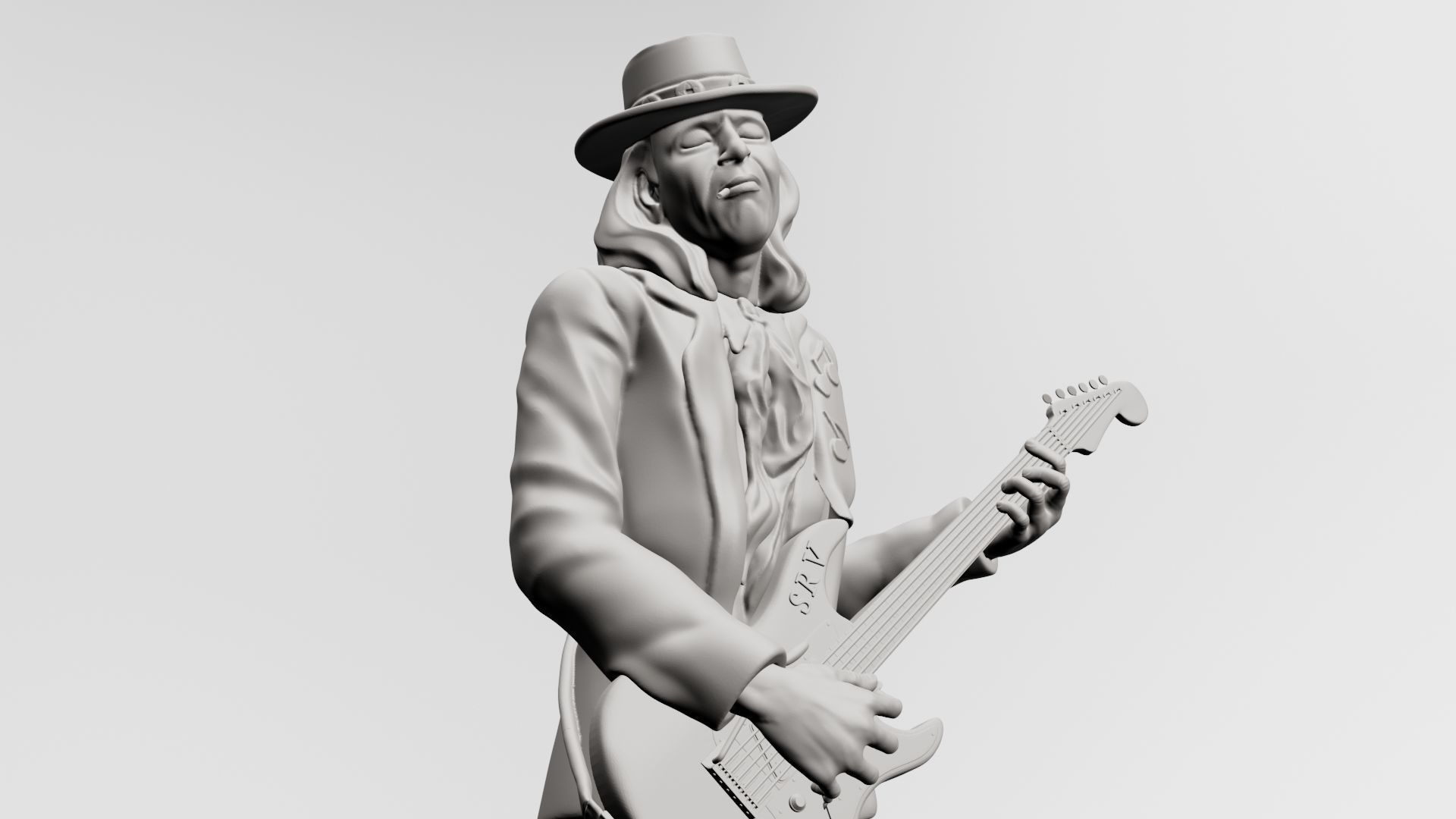 Stevie Ray Vaughan - 3D printable 3D print model_1