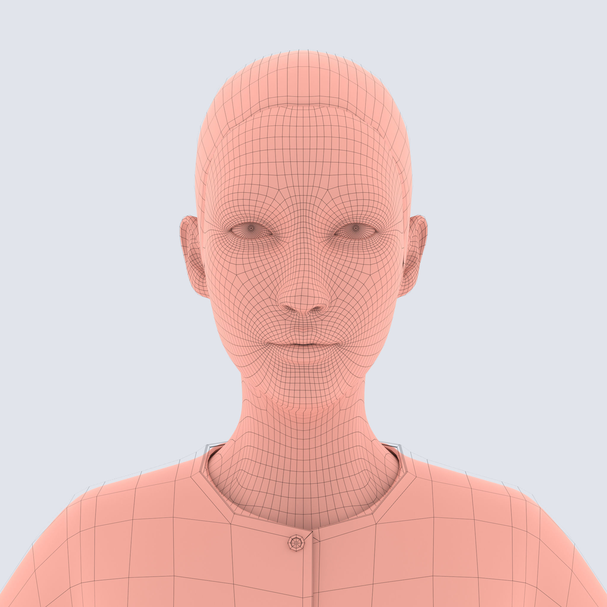 Thai Farmer Woman 3D model_10