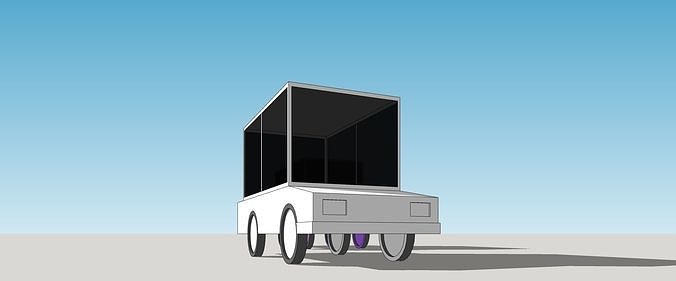 Car - vehicle -  suitable for cartoons or animation  Low-poly 3D model